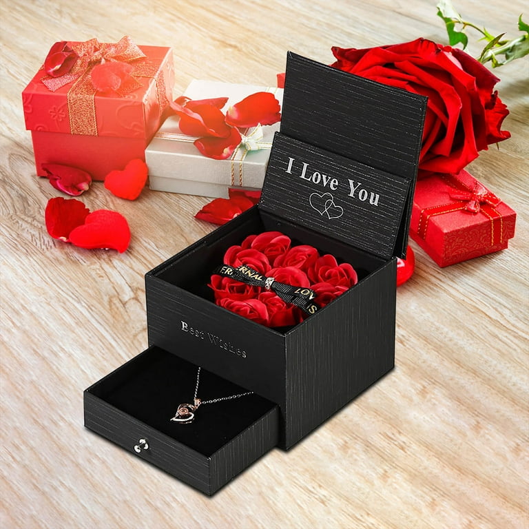 Aihimol Rose Gift Box- Eternal Rose Flower in Jewelry Box