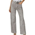 thumbnail image 2 of Sparkly Jeans for Women Glitter Rhinestone High Waisted Straight Leg Bootcut Denim Pants with Pockets Clubwear Streetwear, 2 of 6