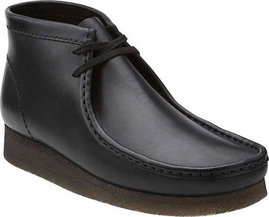 Clarks wallabee boot cheap mens black leather