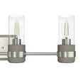 thumbnail image 3 of Hunter - River Mill 4-light Brushed Nickel, Medium Size Vanity Light, Dimmable, Rustic Style, for Bedrooms, Dining, Living Rooms - 19469, 3 of 6
