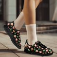 thumbnail image 3 of COEQINE Christmas Santa Claus Women Sneakers Running Walking Shoes Black Sole Fashion Gingerbread Man Xmas Tree Tennis Shoes for Travel Breathable Trainers Footwear, 3 of 7