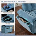 thumbnail image 3 of 104" Cloud Couch Sectional Sofa with Storage Ottoman, L Shaped Modular Sofa with Cup Holder & Side Storage Pockets & USB Charging Port, Chenille 4-Seat Sofa for Living Room, 3 of 9