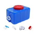 thumbnail image 1 of Tanque de agua horizontal, barril de almacenamiento, gran capacidad, dispensador de bebidas, agua 25 litros, 1 of 8