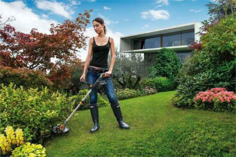 Worx WG911 40V Power Share Lawn Mower and 20V Grass Trimmer Combo Kit Battery and Charger Included