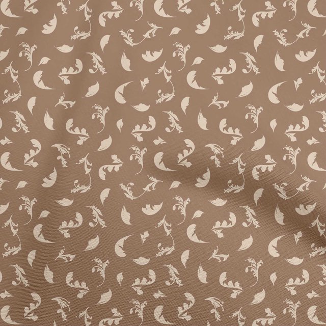 oneOone Viscose Chiffon Brown Fabric Damask Sewing Craft Projects Fabric Prints By Yard 42 Inch Wide