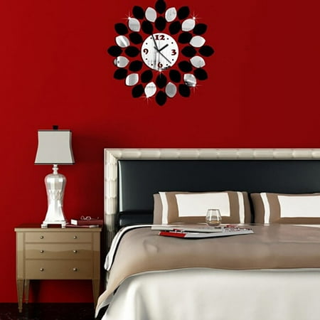 HAKIDZEL 1Pcs Clocks for Living Room Decor Plastic Modern Wall Clock for Home Use