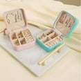 thumbnail image 4 of Boîte à Bijoux Portable Multifonctionnelle pour Voyage en Famille, Rangement pour Boucles d'Oreilles et Colliers, 4 of 10