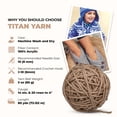 thumbnail image 7 of Mary Maxim Bulky Yarn, Weight 5 Chunky Yarn for Crocheting and Knitting - Taupe Yarn, 7 of 7
