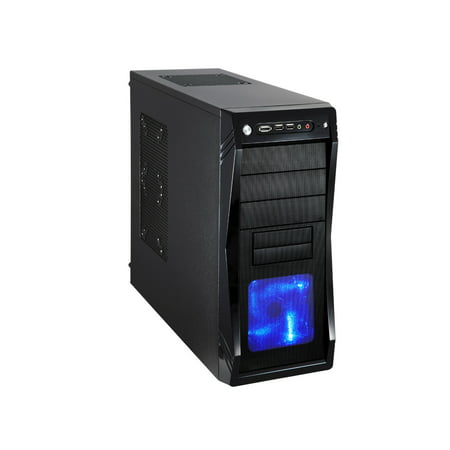 Rosewill Gaming Computer PC Case, ATX Mid Tower, Blue LED Front Fan,