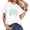White, variant on It's My Birthday Tie Dye Stylish Women's Top with Creative Print – Womens Tops Collection