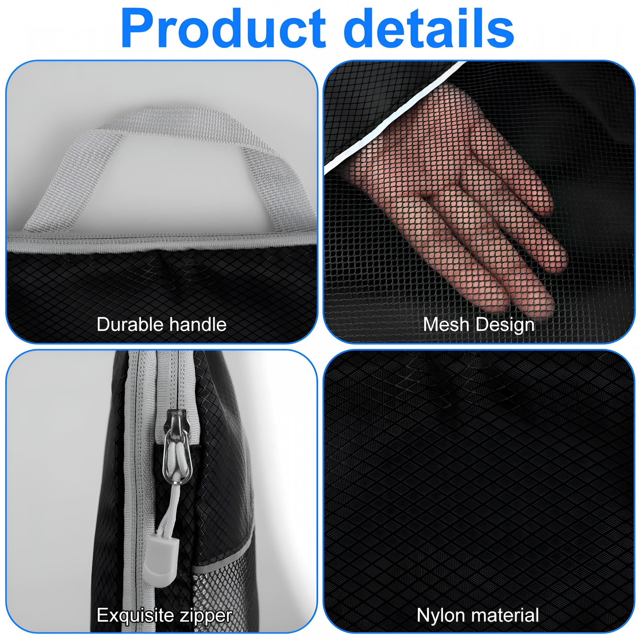 GASTROPOD 2026 New 5Pcs Compression Packing Cubes Lightweight Durable Travel Packing Cubes with Storage Bag Nylon Luggage Suitcase Organizer Bags Space Saving Packing Cubes for Travel Suitcase