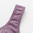 thumbnail image 3 of DJskiyers Daisy Bras for Women Button Front Closure Bra Comfortable Everyday Bralette Convenient Full Coverage Bra Plus Size Daily Bras No Underwire Bra for Seniors, 3 of 6