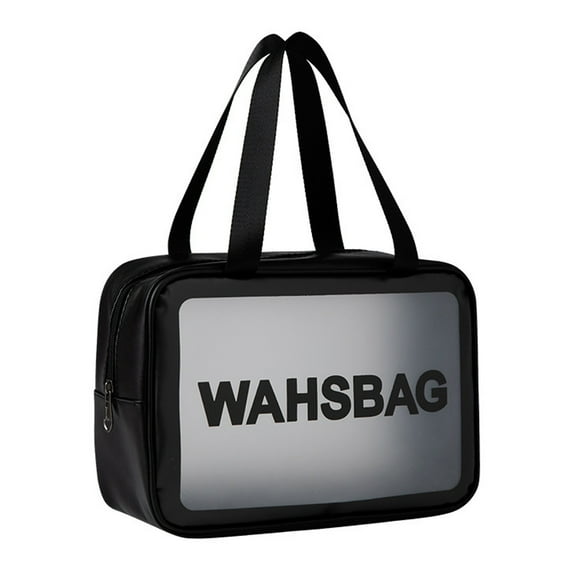 Paquete de artículos de tocador de mano translúcidos mate para hombres y mujeres, paquete organizador de artículos de tocador de viaje