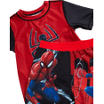 thumbnail image 7 of Marvel Spiderman Boys’ Rash Guard Set – Spider-Man Kids’ UPF 50+ Swim Shirt and Trunks for Boys (3T-12), 7 of 7