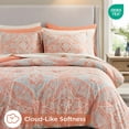 thumbnail image 4 of Regency Heights Twin Size Comforter Sets, 6-Piece Bed in a Bag Twin, Orange Bedding Comforter Set with Comforter, Flat Sheet, Fitted Sheet with Side Pockets, 4 of 8