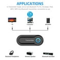 thumbnail image 4 of Bluetooth Wireless Audio Transmitter for TV, PC, Computer, CD Player, iPod, Music Player - Portable USB Bluetooth 5.0 Music Transmitter 3.5mm Adapter for Home Car Stereo Equipment, Plug&Play, 4 of 7