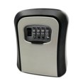 thumbnail image 1 of Yeacher Key Lock Box Wall Mount Aluminum Alloy 4-Digit Combination Waterproof Lockbox Key Safe Box Portable Storage for House Key ID Card U Disk, 1 of 7