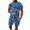 Blue, variant on Vedolay shorts sets men two piece outfits Men 2 Piece Outfits Summer Casual T Shirts and Classic Sport Shorts,Red M