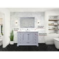 thumbnail image 6 of 48 In. X 22 Dark Grey Bathroom Cabinet - White Quartz Top, Solid Wood Build, Soft Close, 9 Drawers & Open Shelf For Ample Storage Capacity Space, Scratch And Stain Countertop 48" W 22" D Bath, 6 of 7