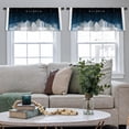 thumbnail image 4 of LALILO Kitchen Curtain Valance Winter Night Night Rod Pocket Window Curtain 52"x 18" Set of 2, 4 of 7