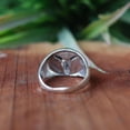 thumbnail image 4 of Occult Goat Skull Ring, 925 Sterling Silver, Horned Skull Ring, Handmade Ring, Statement Ring, Oxidized Ring, Goat Head Ring, Men's Ring****, 4 of 7