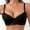 Black, variant on Underwire Bra for Women with Front Closure and Lace, Solid Color T-Shirt Bra for Daily Wear and Support