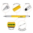 thumbnail image 4 of 5pcs 6 en 1 Bolígrafo Multitool de Aluminio Regalos para Hombres con Bolígrafo, Regla, Destornillador, Lápiz Táctil, Recargas, 4 of 5