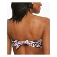 thumbnail image 2 of BAR III Women's Multi Color Snake Print Stretch Lined Convertible Fixed Cups Mixed Messages Bandeau Swimsuit Top L, 2 of 2
