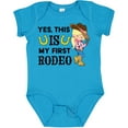 thumbnail image 3 of Inktastic Yes, This is My First Rodeo- Cowgirl in Hat and Boots Girls Baby Bodysuit, 3 of 5