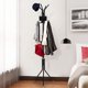 thumbnail image 3 of Perchero de Piso de Metal, Perchero Independiente con 12 Ganchos, Perchero de Piso Moderno de Metal, Estante de Ropa Ideal para Balcón, Baño, Dormitorio, 3 of 4