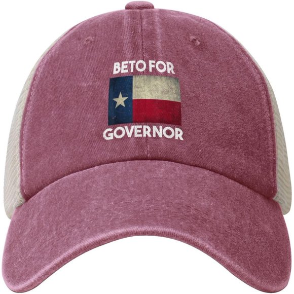 Beto for Governor - Vote O'Rourke Texas Beto Gover Cowboy Hat Men Vintage Mesh Baseball Cap Women Trucker Hat Black