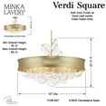 thumbnail image 2 of 5198-697-Minka Lavery-Verdi Square - 8 Light Convertible Pendant-16 Inches High x 34.75 Inches Wide, 2 of 2