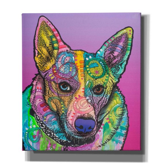 Epic Graffiti 'Mia-005' by Dean Russo, Giclee Canvas Wall Art, 26"x30"