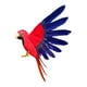 thumbnail image 2 of Figura decorativa de loro de simulación, modelo de loro con plumas, adorno artístico artesanal Estilo C, 2 of 8