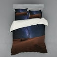 thumbnail image 2 of Ambesonne Space Bedding Set 3 Pcs, Desert Lunar Life on Mars, Twin XL, Brown Blue, 2 of 3