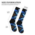 thumbnail image 4 of Rateoe Blue Viper Snake Compression Socks for Women and Men 20-30mmHg-Circulation Support Socks Knee High Nurse Pregnant Running Medical and Travel Athletic, 4 of 7