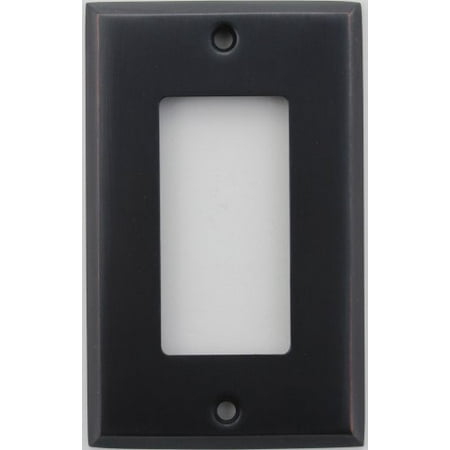 Creative Accents Wood Wall Plate - Classic Accents Oil Rubbed Bronze 1 Gang GFI/Rocker Opening Wall Plate