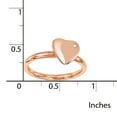 thumbnail image 2 of Sterling Silver Rose Gold-plated Heart Diamond Ring, 2 of 5