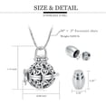 thumbnail image 2 of Vintage Hollow Urn for Ashes Memorial Pendant Urn Necklace Cremation Jewelry, 2 of 7