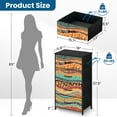 thumbnail image 3 of Boho Dresser for Bedroom with 4 Storage Drawers wavy Ethnic tribal motifs Colorful african print for textiles Dressers Chest of Drawers Steel Framed Fabric Closet Organizers for Entryway, 3 of 7