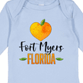thumbnail image 4 of Inktastic Fort Myers Florida Orange in Heart Boys or Girls Long Sleeve Baby Bodysuit, 4 of 5