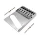 thumbnail image 3 of Componente de puente de latón para guitarra eléctrica, pieza de reparación duradera para el sustain de la guitarra. Plata, 3 of 9