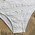 thumbnail image 7 of HOWPAY Bathing Suits for Girls Tropical Print Sleeveless Quick Dry Tankini Cut Out Bikini Bottoms Swimsuit Summer Beach 2 Piece Swimwear White, 7 of 7