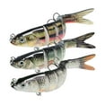 thumbnail image 3 of Almencla Leurre 3 Pièces Leurres de Pêche Réalistes Bass Swimbait Facile à Utiliser Ensemble de Tacles 13,7 Cm 25g, 3 of 8