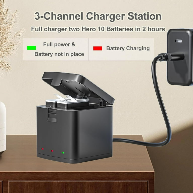 Hero 12 Batteries for GoPro Hero 12 Black Camera, 2-Pack Go Pro 12