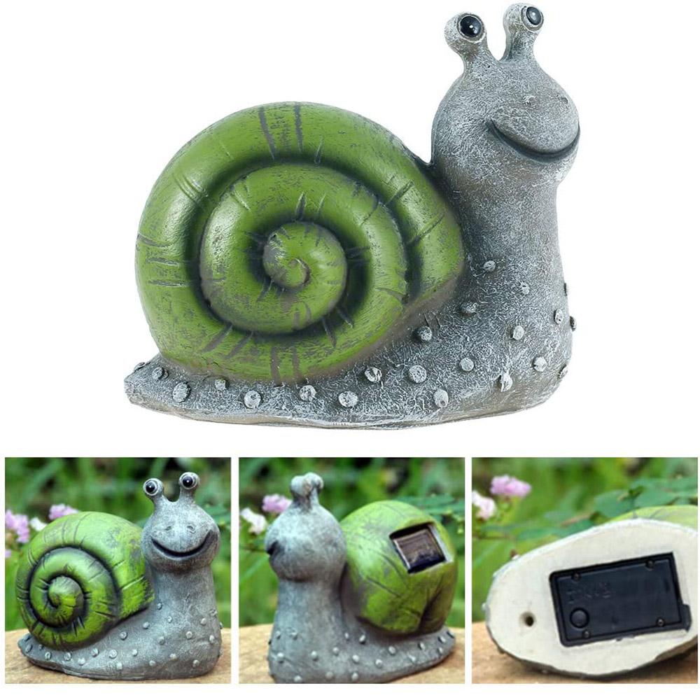 Solar Energy Garden Light, Animal Ornament Garden Lamp, Solar Powered Garden Animal Lights, Lawn Ornament Waterproof Lamp, Animal Statue, for Patio, Yard, Party Decoration Solar Lights (Snails) - image 5 of 6