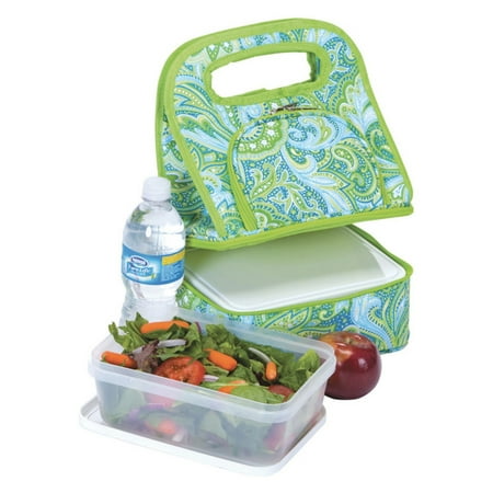 Picnic Plus Savoy Lunch Bag - Green Paisley