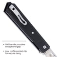 thumbnail image 4 of CRKT Zephyr Everyday Carry Folding Knife with Liner Lock: D2 Plain Edge Blade, Black G10 Handle, 3840, 4 of 5