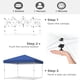 thumbnail image 3 of 10x10 pop - up canopy tent: comes con portable rolling bag, 4 weight bags, 3 adjustable heights para quick - abiertos outdoor use, 3 of 8