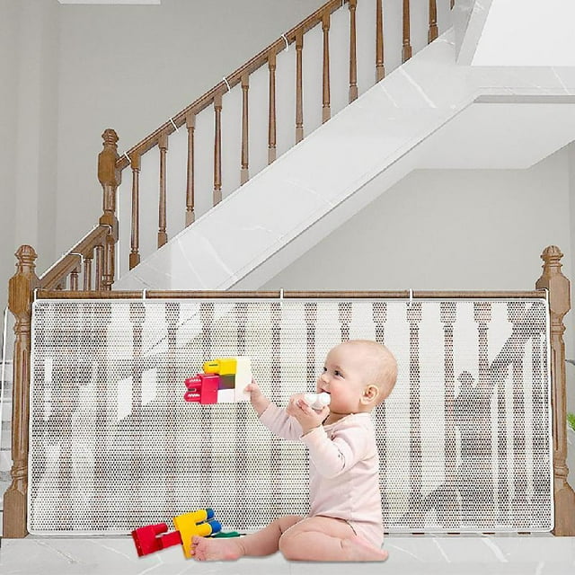 Banister Guard White Mesh Baby Safety Stairs Thicken Rail Net Child